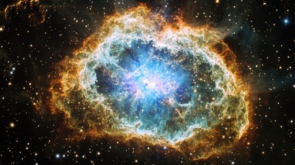 Obraz premium Cosmic Nebula Vibrant Colors and Celestial Wonder.