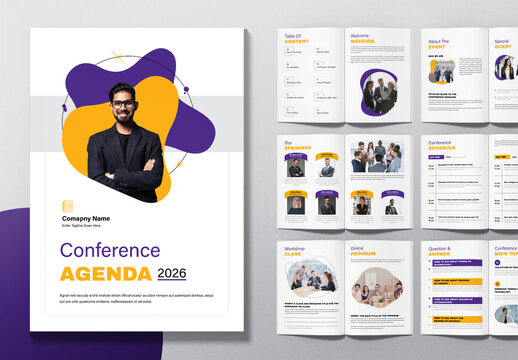 Conference Agenda Template Layout