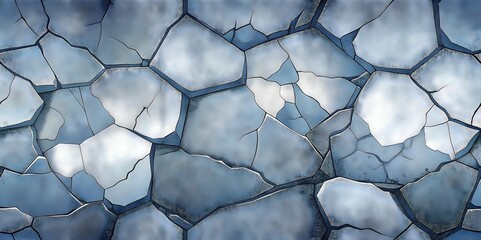 Cracked Ice Texture Pattern Abstract Background Design