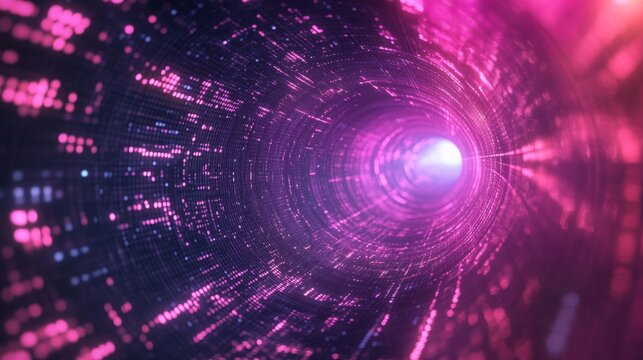 Binary code texture with tech space.