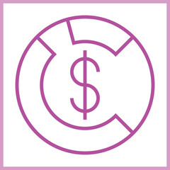 Asset Allocation icon Design