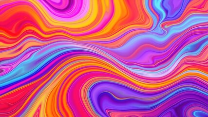 Fototapeta premium Colorful Fluid Wave Abstract Background - AI Art