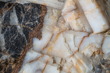Stunning rock background showcasing intricate layers and textures of minerals in natural formation