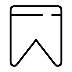 Bookmark Vector Icon Design