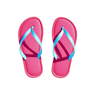 pink flip flops