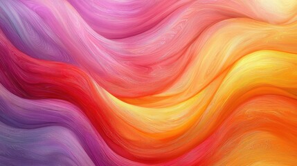 Abstract Colorful Waves: Vibrant Gradient Background, Fluid Motion, Dynamic Swirls, Warm and Cool Colors, Artistic Texture, Modern Digital Art