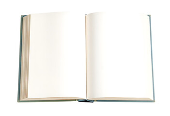 open book with blank pages