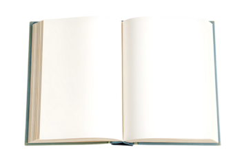 open book with blank pages