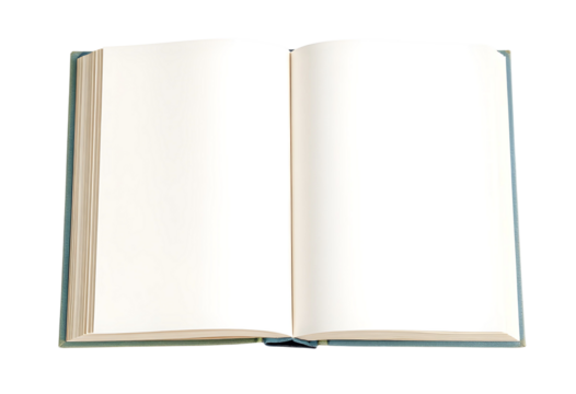 open book with blank pages