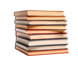 stack of old books