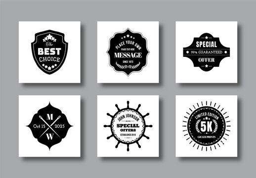 Vintage Logos And Badges Design