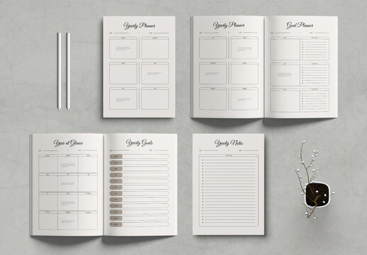 Yearly Planner Template Layout