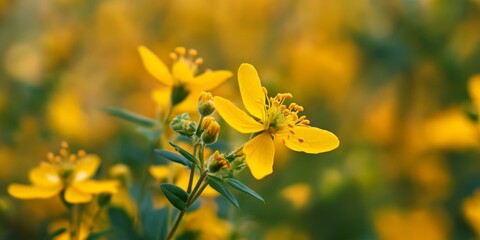 Vibrant yellow herb showcasing St. John s wort, also known as tutsan, highlights the beauty of this unique yellow herb. Explore the benefits and stunning visuals of the yellow herb in nature.