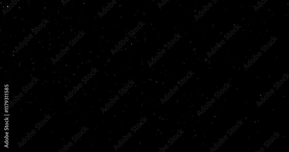 Wall mural natural organic dust particles floating on black background. dynamic dust particles randomly float i