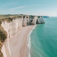 Beach Cliffs, Majestic Beach Cliffs"
"Oceanfront Cliff View"
"Cliffs and Sandy Shore"
"Scenic Coastal Cliffs"
"Breathtaking Beach Scene"
"Coastal Cliffside Beauty