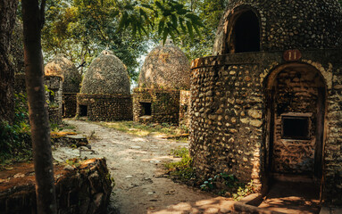 famous beatles ashram in india.
