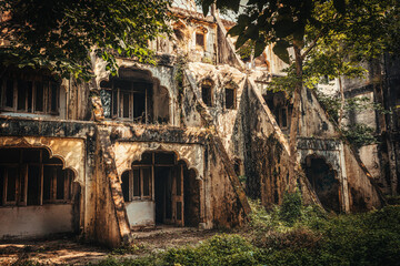 famous beatles ashram in india.