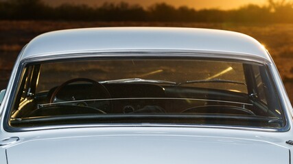 Rear window on a car