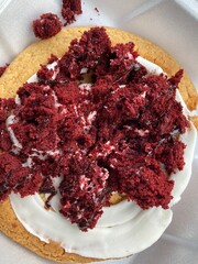 red velvet sugar cookie