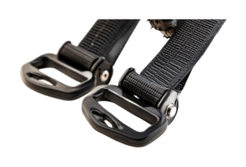 Adjustable Bicycle Pedal Straps for Secure Cycling Isolated on White Background