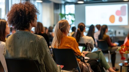 Fototapeta premium Diverse Group Attended a Business Conference or Seminar