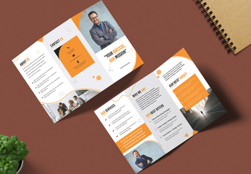 Business Overview Corporate Trifold Brochure