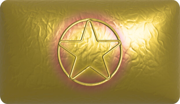 Gold banner satr  png
