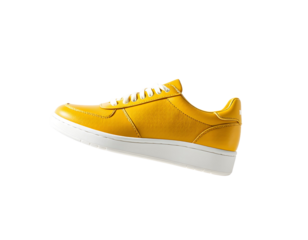 yellow shoes isolated