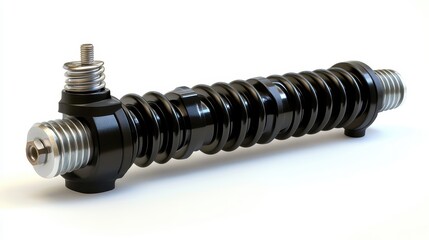 Industrial Black Coil with Metal Ends and Springs