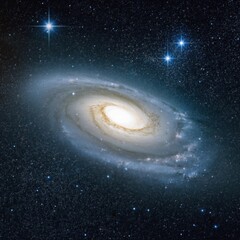 Obraz premium Majestic Spiral Galaxy in the Vast Cosmos