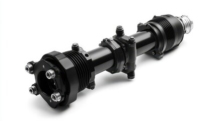 Industrial Mechanical Part in Black Finish