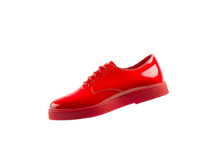 red shoes isolated on white