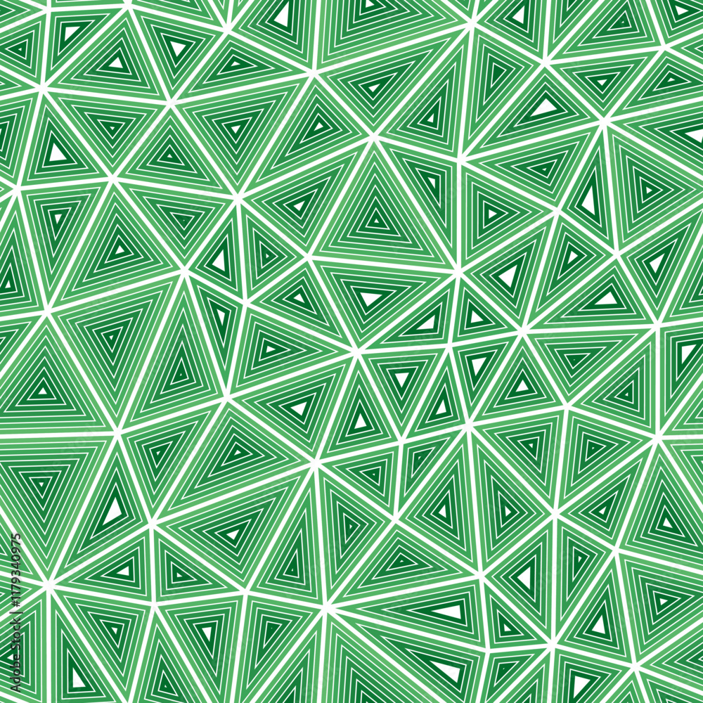 Poster tileable abstract background. medium triangles size. multiple repeated inner triangles. single color