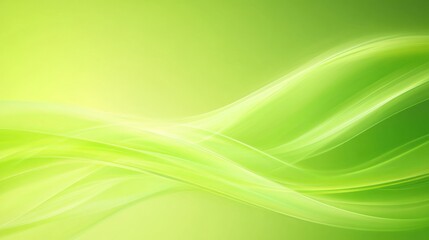 Obraz premium Abstract green wave background.