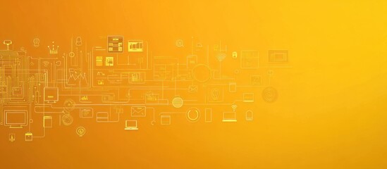 Abstract digital network connection. (1)