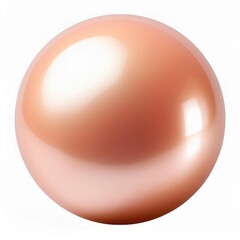 Obraz premium A Perfect Peach Pearl: A Study in Smoothness and Light