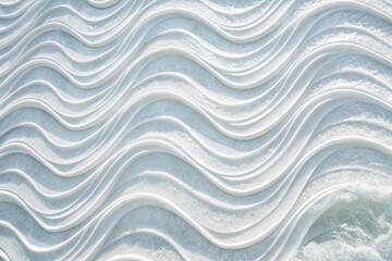Fototapeta premium Abstract White Wave Pattern Texture Elegant Undulating Lines and Subtle Surface Detail