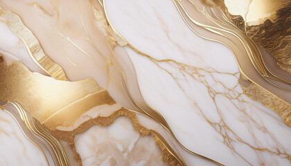 Beautiful Marble luxury wallpaper background with beige, white,black and golden pattern