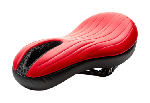 Bicycle Saddle Cushion for Enhanced Comfort - Isolated on White Background