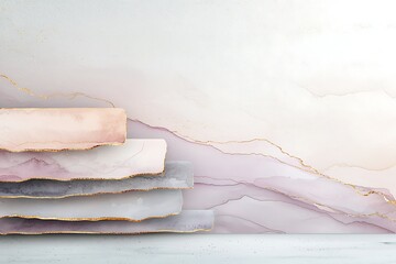 Valentine's day celebration cozy home digital artwork with romantic abstract design