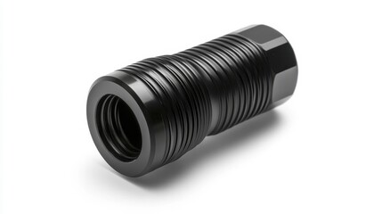 Black Metal Pipe Connector for Industrial Applications