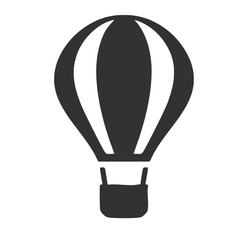 Obraz premium hot air balloon vector icon isolated on white background