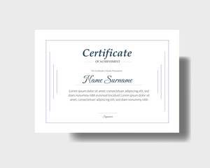 Sleek Certificate Design