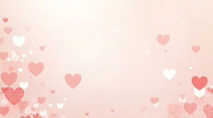 Romantic Pink Hearts Background: A Valentine's Day Delight