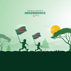 Independence Day of Bangladesh, Independence Day poster, banner, social media post, background
