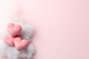 Valentine's day love celebration with hearts indoor setting photography romantic atmosphere