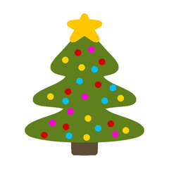 christmas tree with star