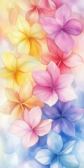 Obraz premium 夏の花、薄い紫色の花の背景