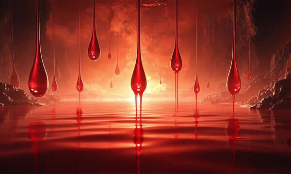 AI - Realistic Blood Particles Illustration &ndash; Red and White Blood Cells, Plasma, and Platelets in Detail