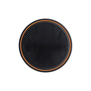 black speaker with orange trim isolated clip art preview